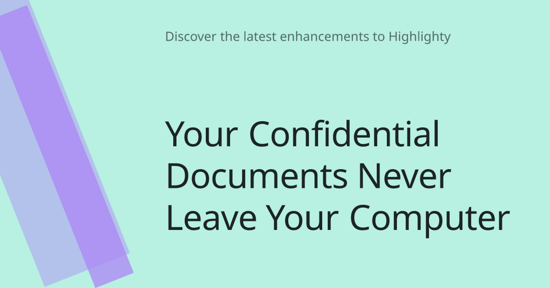 Your Confidential Documents Never Leave Your Computer cover image