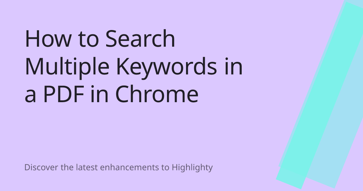 How to Search Multiple Keywords in a PDF in Chrome cover image