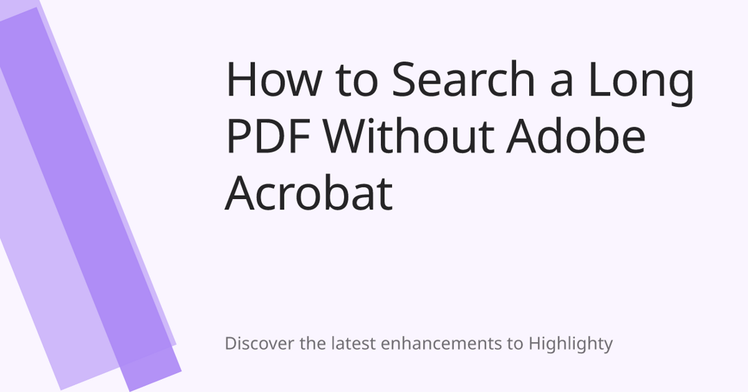 How to Search a Long PDF Without Adobe Acrobat cover image